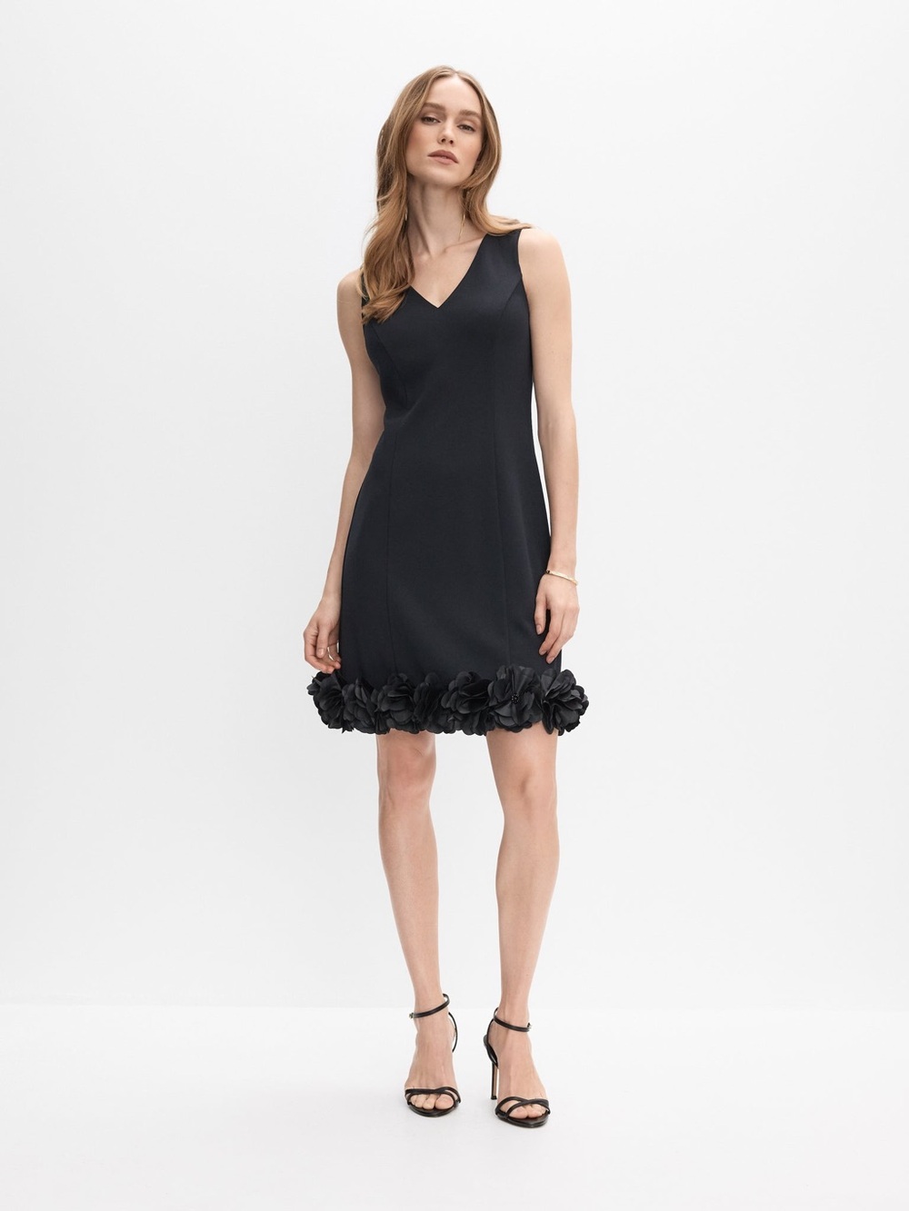Rosette Hem Dress